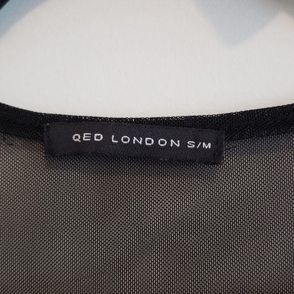 NWOT Black Animal Print Long Sleeve Mesh Dress Coquette Sheer Host Pick🩶 - Picture 5 of 7